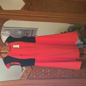 Nine West black and red cocktail dress